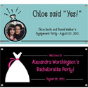 Bridal shower party theme banners